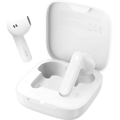 Навушники бездротові Baseus Bowie E16  White, Bluetooth 5.3, мікрофон (ENC), динаміки 13 мм, кейс, 35 mAh / 400 mAh, Type-C, IPX4