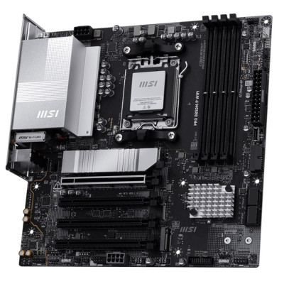 Материнська плата AM5 MSI PRO B850M-P WIFI, B850, 4xDDR5, Int.Video (CPU), 4xSATA3, 3xM.2, 1xPCI-E 5.0 x16, 3xPCI-E 3.0 x16, ALC897, Realtek 8126VB 5Gb, WiFi 7, Bluetooth 5.4, 9xUSB 3.2 / 8xUSB 2.0, HDMI/DP, Micro ATX