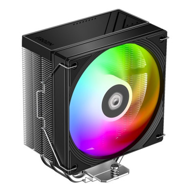 Кулер для процесора ID-Cooling FROZN A410 SE ARGB, Black, 120 мм, 4 теплових трубок, алюміній/мідь, 300±200~2000±10% RPM, 27.2dB(A) Max, Intel: 1851/1700/1200/115x, AMD: AM4/AM5, 152х76х128 мм, 4-pin PWM, ARGB, до 180 Вт