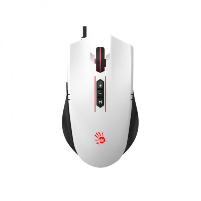 Миша Bloody ES7, Panda White, USB, оптична (сенсор PixArt), 100-6000 cpi, 15G, 45 IPS, RGB підсвічування, 8 програмованих кнопок, 1.8 м