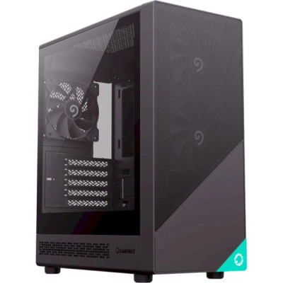 Корпус GameMax Focus MB, Black, без БЖ, Micro Tower, для MicroATX / Mini-ITX, 1xType-C / 1xUSB 3.0 / 1xUSB 2.0, макс. CPU - 155 мм / VGA - 330 мм, 3x120 мм, бічна панель із загартованого скла