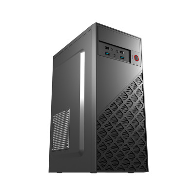 Корпус GTL XG07 Black, без БЖ, Midi Tower, ATX / MicroATX / Mini ITX, 2xUSB 2.0, 2xUSB 3.0, CPU - 150мм/VGA - 330мм, 360x173x410 мм, 0.4 мм, 2.6 кг