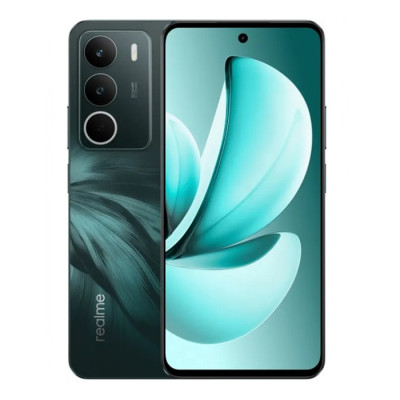 Смартфон Realme C71, Forest Owl, 6.67` (1604х720, IPS, 120 Гц), Unisoc T7250 (8 ядер), Mali-G57 MP1, 6Gb, 128Gb, MicroSD, WiFi 5, Bluetooth, 50 Мп + 5 Мп, 6300 mAh (45 Вт), Android 15 (RMX5303 6/128 green)