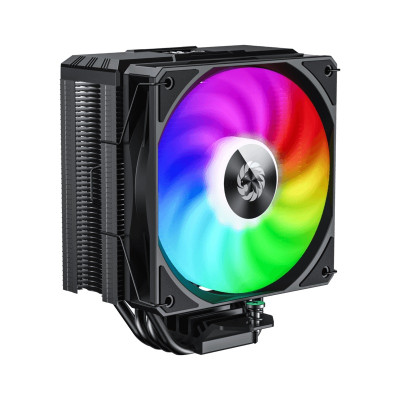 Кулер для процесора GameMax Sigma 520 Digital, Black, алюміній/мідь, 1x120 мм ARGB, Intel 1851/1700/1200/115x, AMD AM5/AM4, до 220 Вт, висота 157 мм, цифровий LCD дисплей показує температуру