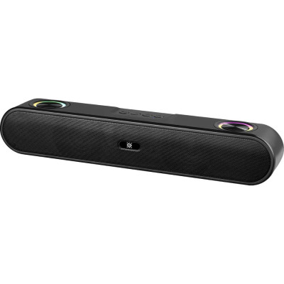 Саундбар Defender Z9, Black, 16 Вт, Bluetooth 5.3, TWS, FM-приймач, Hands Free, LED підсвічування (10 режимів), AUX/USB/microSD, Type-C, 2000 mAh (65229)