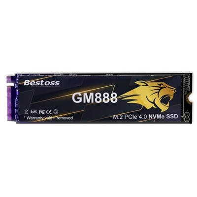 Твердотільний накопичувач SSD 1Tb, Bestoss GM888, PCI-E 4.0 x4, M.2 2280, 3D TLC, 7100/6500 МБ/с (GM888-1TB)