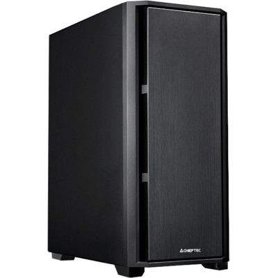 Корпус Chieftec Pro Midi Q, Black, без БЖ, для ATX / MicroATX / Mini ITX, 1xType-C / 1xUSB 3.0 / 2xUSB 2.0, макс. CPU - 165 мм / VGA - 400 мм, 1x120 мм PWM fan, 0.6mm SPCC (AS-02B-OP)