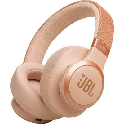 Навушники бездротові JBL Live 670NC, Sandstone, Bluetooth, мікрофон, динаміки 40 мм, акумулятор 750 mAh (JBLLIVE670NCSAT)