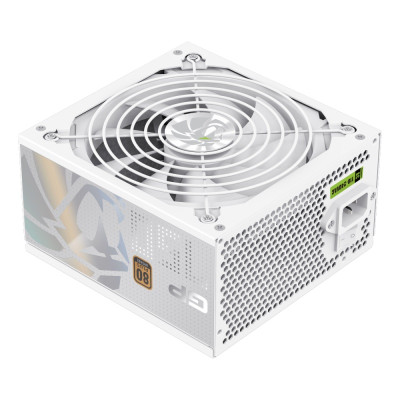 Блок живлення 750 Вт, GameMax GP 750B, White, 80+ Bronze, Active PFC, 14 см (Ultra Silent), 3xMolex / 7xSATA / 4x6+2-pin / 1x4+4-pin / 1x20+4-pin, захист OPP / OVP/ UVP / OCP/ SCP / OTP / NLP / SIP / OLP / NLO
