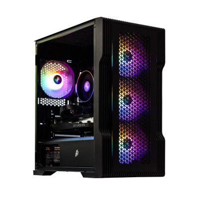 Комп'ютер GTL HexaGaming A84G6FR Black, RGB (R5-8400F / A620 / 16G DDR5 / RTX 4060-8 / SSD 1TB / mATX / 500W / No OS) (GTLHGB846N46S1M5_X62T3)