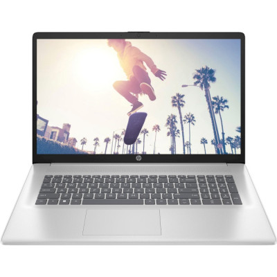 Ноутбук 17` HP 17-cn3038ua (BV6C0EA) Natural Silver 17.3` (1920x1080, IPS, 60Hz), Intel Core i5-1334U(10x1.3-4.6GHz), 16GB DDR4, 512GB SSD, Intel Iris Xe, Web, Wi-Fi 6E, BT 5.3, 1xType-C/2xUSB3.2, HDMI, 41Wh, DOS