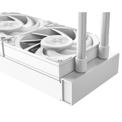 Система рідинного охолодження ID-Cooling DX240 MAX, White, Intel: 1851/1700/1200/115x, AMD: AM4/AM5, до 300 Вт, 38 мм товщина радіатора, ARGB-підсвічування
