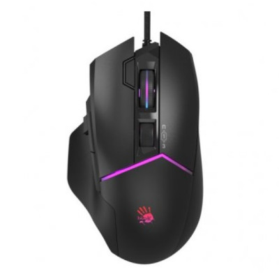 Миша Bloody W95 Ultra, Stone Black, USB, оптична (сенсор Alpha 20K), 100 - 20 000 cpi, 40G, 350IPS, RGB підсвічування, 8 програмованих кнопок, вбудована пам'ять, перемикачі більше 50 млн. натискань, 1.8 м