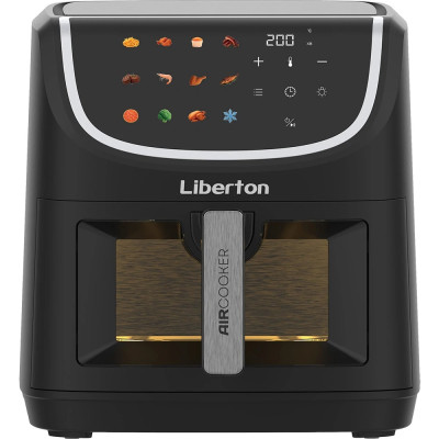 Мультипіч Liberton LAF-3212, Black, 1800W, 8л, 12 програм, керування сенсорне, таймер, автовідключення, антипригарне покриття чаші, 80-200 ˚C