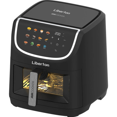 Мультипіч Liberton LAF-3212, Black, 1800W, 8л, 12 програм, керування сенсорне, таймер, автовідключення, антипригарне покриття чаші, 80-200 ˚C