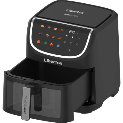 Мультипіч Liberton LAF-3212, Black, 1800W, 8л, 12 програм, керування сенсорне, таймер, автовідключення, антипригарне покриття чаші, 80-200 ˚C