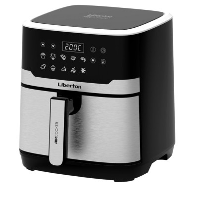 Мультипіч Liberton LAF-3210, Black/Inox, 1700W, 6,5л, 10 програм, керування сенсорне, таймер, автовідключення, антипригарне покриття чаші, 80-200 ˚C
