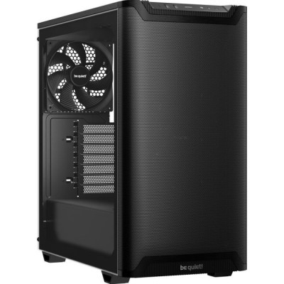 Корпус be quiet! Pure Base 501, Airflow Black, Midi Tower, без БЖ, RGB, для ATX, Micro ATX, Mini ITX, Type-C, 2xUSB 3.2, макс. CPU-178 мм/VGA-368 мм, 2x140 мм Pure Wings 3, бічна панель із загартованого скла (BGW74)