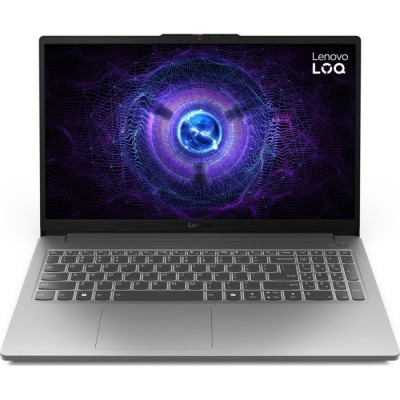 Ноутбук 15" Lenovo LOQ 15IAX9E (83LK00CDRA) Luna Grey 15.6" (1920x1080, IPS, 144 Гц), Intel Core i5-12450HX (8x3.1-4.4GHz), 16GB DDR5, SSD 512GB, GeForce RTX 4050 6Gb, LAN, WI-Fi 6, BT 5.2, 1xType-C/2xUSB 3.2, HDMI, 57Wh, DOS