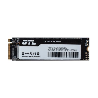 Твердотільний накопичувач SSD 512Gb, GTL Green Light, PCI-E 3.0 x4, M.2 2280, 3D TLC, 2500/1800 МБ/с, Bulk (GTLM512GBBL)