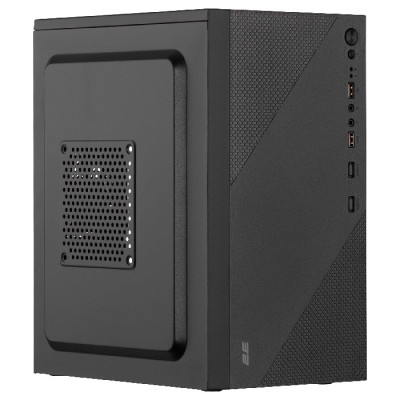 Корпус 2E TeamX (TMX04), Black, 500 Вт, Mini Tower, для Micro ATX / Mini ITX, 2xUSB 2.0, макс. CPU - 145 мм / VGA - 220 мм, 1x80 мм (2E-TMX04-500)