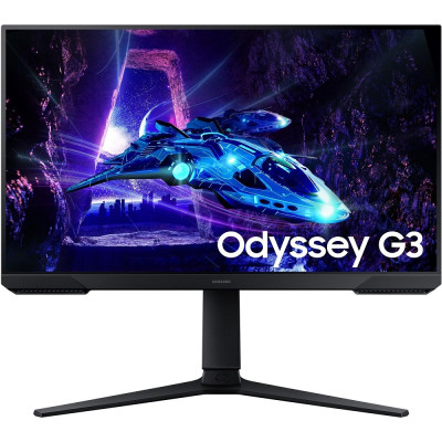 Монітор 24` Samsung Odyssey G3, Black, WLED, VA, 1920x1080 (16:9), 1 мс, 180 Гц, 250 кд/м², 3000:1, 178°/178°, HDMI/DP, VESA 100x100, AMD FreeSync (LS24DG302EIXCI)