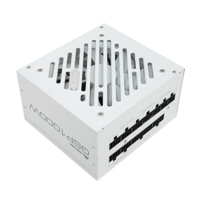 Блок живлення 1000 Вт, ALmordor GSP, ATX, White, модульный, 80+ Gold, Active PFC, 120 мм Fanstop, 3xMolex / 8xSATA / 3x6+2-pin / 1x16-pin / 2x4+4-pin / 1x20+4-pin (ALGSP1000WH)