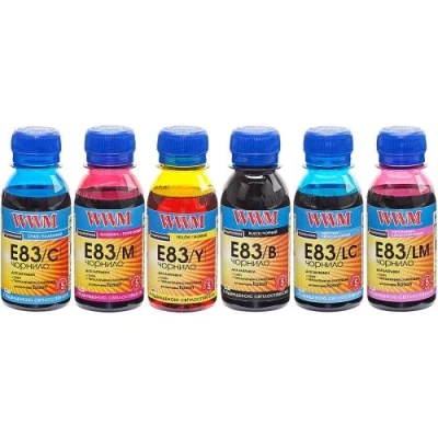 Комплект чорнил WWM Epson E83/B, E83/C, E83/LC, E83/M, E83/LM, E83/Y, 6x100 мл (E83SET-2)
