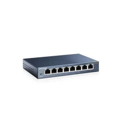 Комутатор TP-LINK TL-SG108, 8x100/1000 Mb/s, металевий корпус, некерований