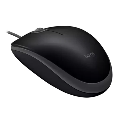Миша Logitech B110 Silent, Black, USB, оптична, 1000 dpi, 3 кнопки, 1.8 м (910-005508)