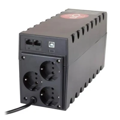Джерело безперебійного живлення PowerCom RPT-1000AP Schuko Black, 1000 ВА, 600 Вт, лінійно-інтерактивний, AVR, 3 розетки (Schuko), батарея 12В/9Аг x 1 шт Джерело безперебійного живлення PowerCom RPT-1000AP Schuko Black, 1000 ВА, 600 Вт, лінійно-інтерактивний, AVR, 3 розетки (Schuko), батарея 12В/9Аг x 1 шт