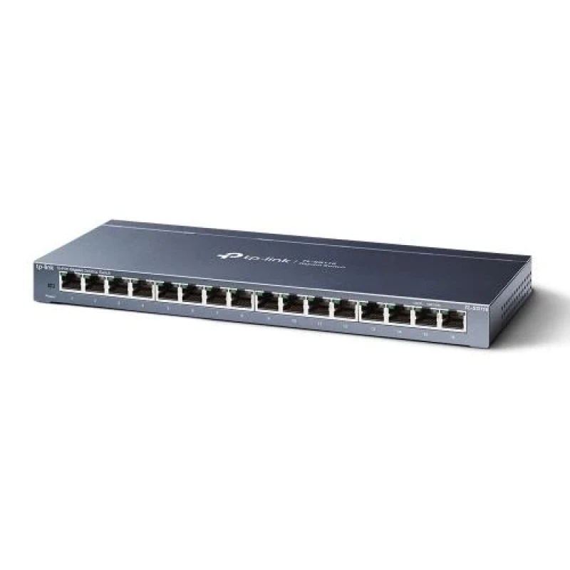 Комутатор TP-LINK TL-SG116, 16x100/1000 Mb/s, металевий корпус, некерований