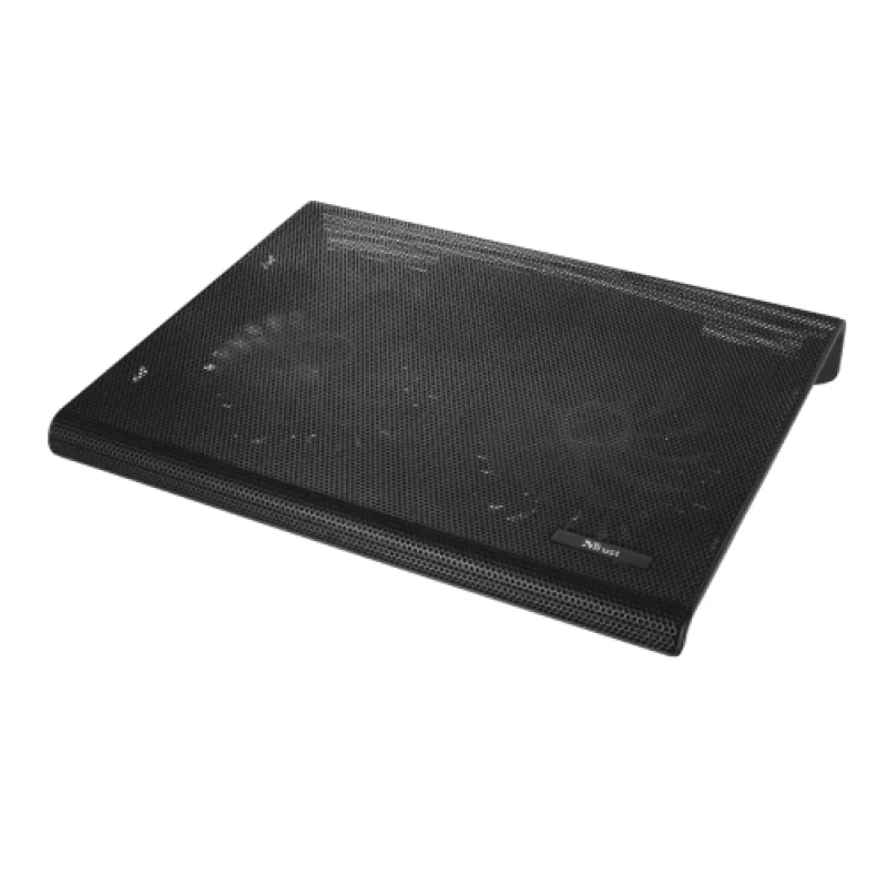 Підставка для ноутбука до 17" Trust Azul, Black, 2x12.5 см вентилятори, сітчасте металеве верхнє покриття, блакитне LED підсвічування, 360х280х50 мм, 640 г (20104)