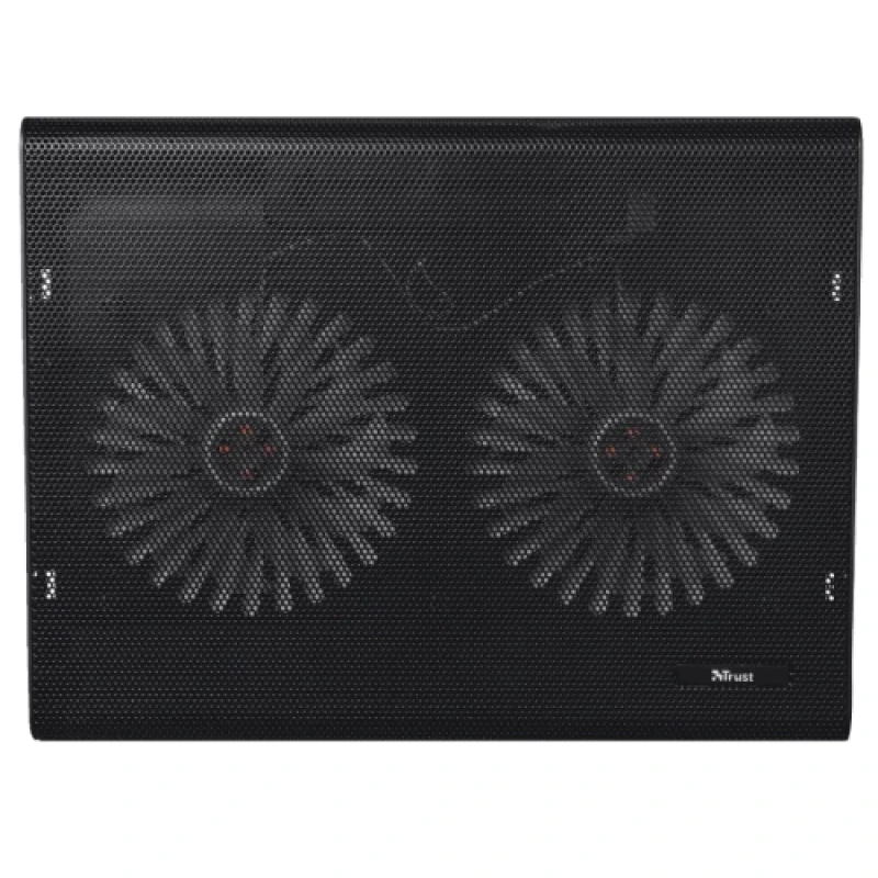 Підставка для ноутбука до 17" Trust Azul, Black, 2x12.5 см вентилятори, сітчасте металеве верхнє покриття, блакитне LED підсвічування, 360х280х50 мм, 640 г (20104)