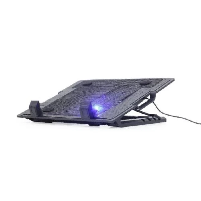 Підставка для ноутбука до 17" Gembird NBS-1F17T-01, Black, 1x150 мм fan, розмір - 370х265х33 мм, 578 г