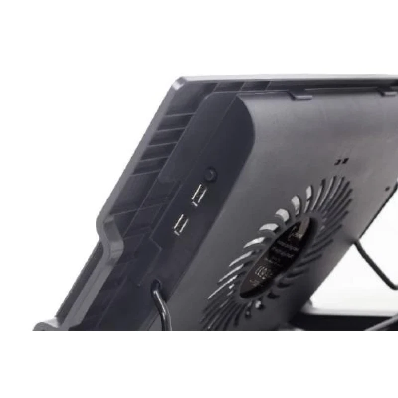 Підставка для ноутбука до 17" Gembird NBS-1F17T-01, Black, 1x150 мм fan, розмір - 370х265х33 мм, 578 г