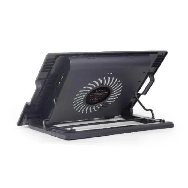 Підставка для ноутбука до 17" Gembird NBS-1F17T-01, Black, 1x150 мм fan, розмір - 370х265х33 мм, 578 г