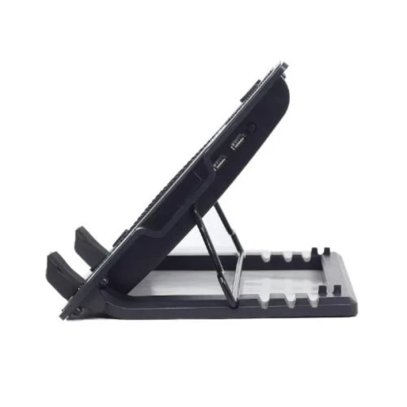 Підставка для ноутбука до 17" Gembird NBS-1F17T-01, Black, 1x150 мм fan, розмір - 370х265х33 мм, 578 г