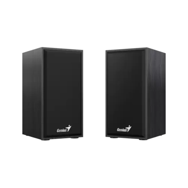 Колонки 2.0 Genius SP-HF180, Black, 6 Вт (2 x 3 Вт), 3.5 мм, МДФ, живлення від USB, керування ззаду