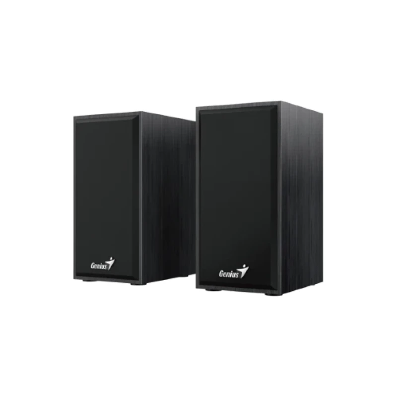 Колонки 2.0 Genius SP-HF180, Black, 6 Вт (2 x 3 Вт), 3.5 мм, МДФ, живлення від USB, керування ззаду