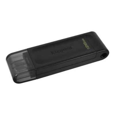 Флеш накопичувач USB 128Gb Kingston DataTraveler 70, Black, Type-C 3.2 Gen 1 (DT70/128GB)