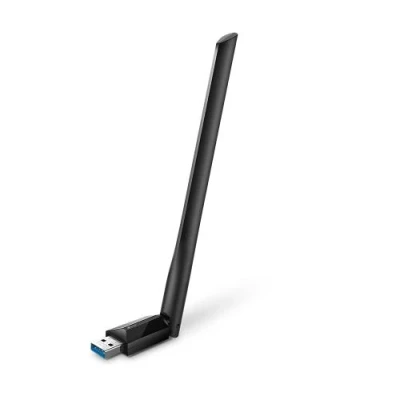 Мережевий адаптер USB TP-LINK Archer T3U Plus, Black, 5GHz / 2.4GHz, AC1300 (867 / 400 Мбит/с), USB 3.0, мініатюрний розмір, MU-MIMO