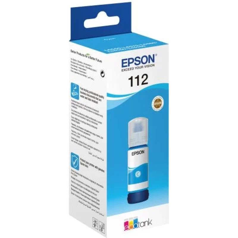 Чорнило Epson 112, Cyan, для L15150/L15160, 70 мл (C13T06C24A)