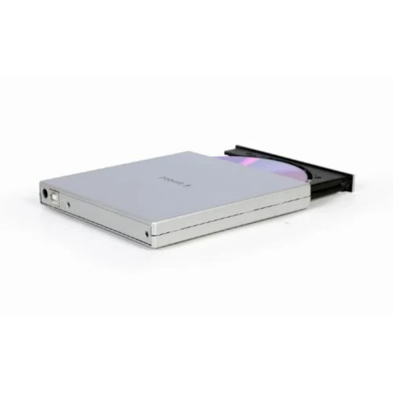 Зовнішній оптичний привід Gembird, Silver, DVD+/-RW, USB 2.0 (DVD-USB-02-SV)