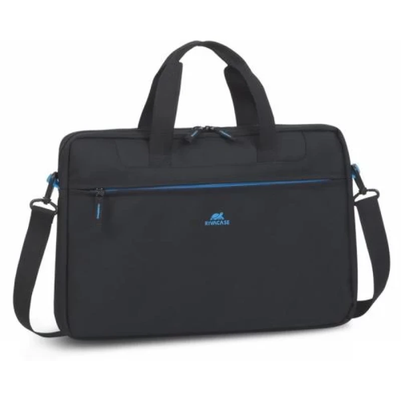 Сумка для ноутбука 15.6" RivaCase Regent, Black, поліестер, 420x290x55 мм (8037)