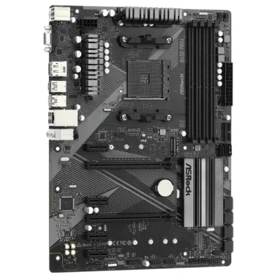 Мат.плата AM4 (B450) AsRock B450 Pro4 R2.0, B450, 4xDDR4, CrossFire, Int.Video(CPU), 6xSATA3, 2xM.2, 2xPCI-E 16x 3.0, 4xPCI-E 1x 2.0, ALC897, RTL8111H, 6xUSB3.2/6xUSB2.0, VGA/HDMI/DP, ATX