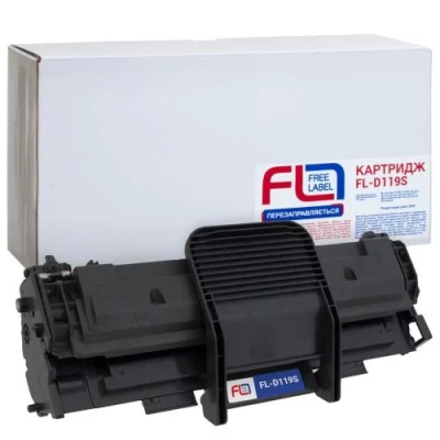 Картридж Samsung MLT-D119S, Black, ML-1610/1620/2010/2015/2510/2570, SCX-4321/4521, 2000 стор, Free Label (FL-D119S)
