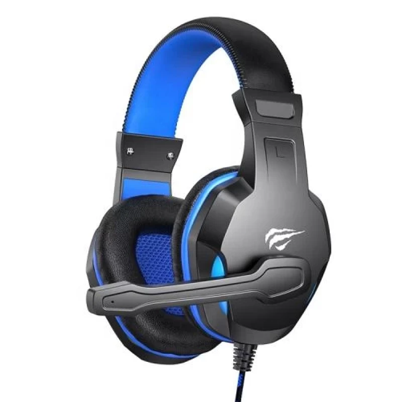 Навушники Havit HV-H763d Black/Blue, mini jack 3,5 mm x 2, 16 Ом, кабель 1.8 м (6939119048495)