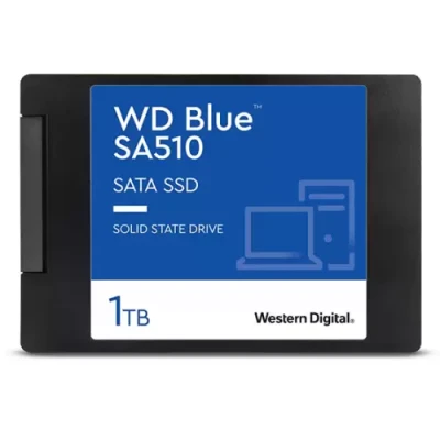 Твердотільний накопичувач SSD 1Tb, Western Digital Blue SA510, SATA3, 2.5", 3D TLC, 560/520 МБ/с (WDS100T3B0A)