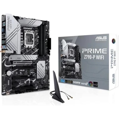 Материнська плата LGA1700, Asus PRIME Z790-P WIFI, Z790, 4xDDR5, Int.Video(CPU), 4xSATA3, 3xM.2, 1xPCI-E 16x 5.0, 3xPCI-E 16x 4.0, 1xPCI-E 1x 3.0, Realtek 7.1, Realtek 2.5Gb, WiFi 6, Bluetooth 5.2, 7xUSB3.2/6xUSB2.0, HDMI/DP, ATX